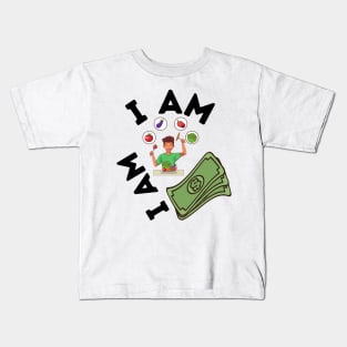 I Am Healthy I Am Wealthy Kids T-Shirt